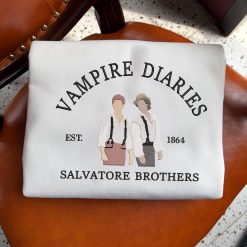 The Vampire Diaries Salvatore Brothers Embroidered Sweatshirt, Hoodie, T shirt4