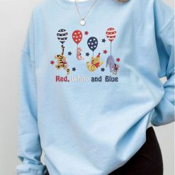 Winnie the Pooh Patriotic Independence Day Embroidered Sweatshirt, Hoodie, T shirt4