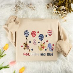 Winnie the Pooh Patriotic Independence Day Embroidered Sweatshirt, Hoodie, T shirt5