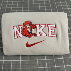 Ariel And Prince Eric The Little Mermaid Disney Nike Embroidered Sweatshirts, Nike Embroidery Matching