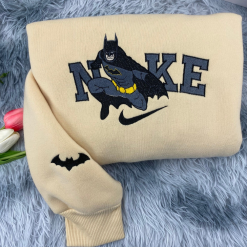 Batman And Catwoman Nike Couple Embroidered Sweatshirts, Hoodie, T-shirt