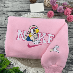 Bugs Bunny And Lola Nike Couple Embroidered Sweatshirts, Nike Couple Embroidered Hoodies