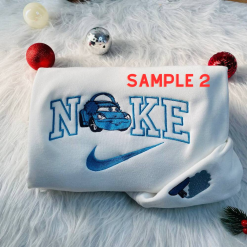 Cars Mcqueen and Sally Disney Nike Couple Embroidered Sweatshirt, Embroidered Nike Shirt for Anniversary (2)