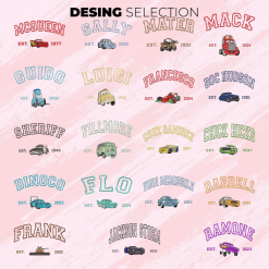 Cars Toons Characters Disney Embroidered Sweatshirt, Hoodie, T-shirt