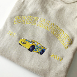 Cars Toons Characters Disney Embroidered Sweatshirt, Hoodie, T shirt (4)
