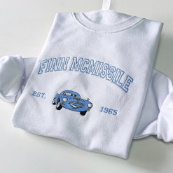 Cars Toons Characters Disney Embroidered Sweatshirt, Hoodie, T shirt (5)