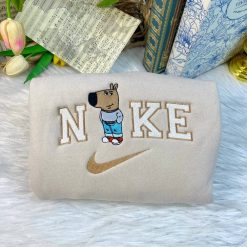 Chill Couple Nike Embroidered Sweatshirts, Nike Matching Embroidery, Couple Matching Sweatshirts4