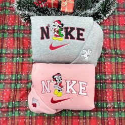 Christmas Mickey Minnie Daisy And Donald Disney Nike Embroidered Sweatshirts, Christmas Embroidered Sweatshirts7