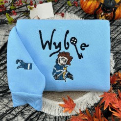 Coraline And Wybie Couple Embroidered Sweatshirts, Hoodie, T shirt (3)
