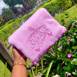 Customized Nike Butterfly Embroidered Sweatshirts, Personalized Gift For Her (4)