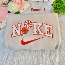 Cute Candy Nike Embroidered Sweatshirts, Nike Matching Embroidery (2)