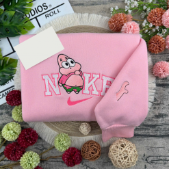 Cute Chibi SpongeBob SquarePants Close Friends Embroidered Sweatshirts, Gift For Your Friends (4)