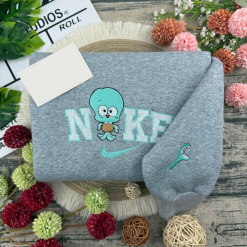 Cute Chibi SpongeBob SquarePants Close Friends Embroidered Sweatshirts, Gift For Your Friends (7)