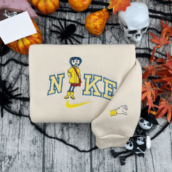 Cute Coraline And Wybie Couple Embroidered Sweatshirts, Hoodie, T shirt (3)