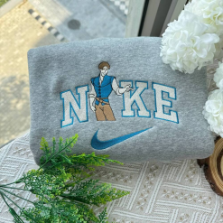 Cute Rapunzel And Flynn Nike Embroidered Sweatshirts, Nike Matching Embroidery (2)