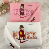 The Wild Robot Nike Embroidered Sweatshirts , Nike Couple Embroidered Sweatshirts