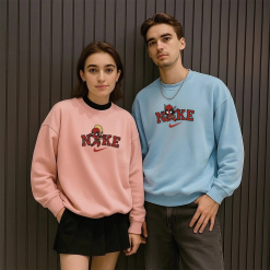 Deadpool Cute Chibi Couple Embroidered Sweatshirts, Nike Matching Embroidered Hoodies (3)