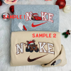 Cars Mcqueen and Sally Disney Nike Couple Embroidered Sweatshirt, Embroidered Nike Shirt for Anniversary