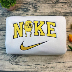 Finn And Jake Couple Embroidered Sweatshirts, Nike Adventure Time Embroidered Hoodies