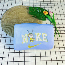 Funny Nike Rick And Morty Nike Embroidred Sweatshirts, Nike Matching Embroidery, Matching Embroidered Hoodies