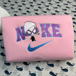 Gwen Stacy And Miles Morales Nike Embroidered Sweatshirts, Nike Couple Embroidery, Nike Matching Embroidery (3)