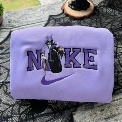 Horror Disney Villians Nike Embroidered Sweatshirt , Nike Disney Sweatshirt, Disney Villians Shirt