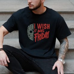 I Wish It Was Friday Embroidered Sweatshirt, Retro Halloween Embroidered Shirt5