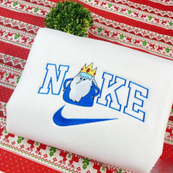 Ice King And Gunter Embroidered Sweatshirts, Adventure Time Matching Embroidered Hoodies