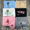 Stitch And Baby Yoda Nike Matching Embroidered Sweatshirts, Hoodie, T-shirt