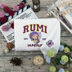 K Pop Demon Hunters Embroidered Sweatshirts, Hoodie, T shirt (4)