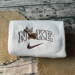 Kungfu Panda Po And Shifu Nike Embroidered Sweatshirts, Nike Matching Embroidery (2)