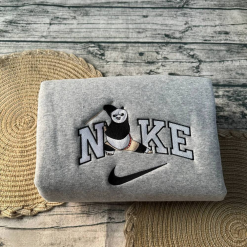 Kungfu Panda Po And Shifu Nike Embroidered Sweatshirts, Nike Matching Embroidery (3)