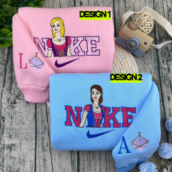 Liana And Alexa Nike Matching Embroidered Sweatshirts, Gift For Your Friends