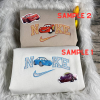 Disney Cars Lightning McQueen and Tow Mater Christmas Nike Embroidered Sweatshirt