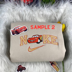 Lightning McQueen And Sally Nike Embroidered Sweatshirts , Nike Matching Embroidered Hoodies (4)