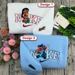 Lilo And Stitch Cream Time Fun Embroidered Sweatshirt, Hoodie, T-shirt