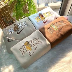 Lion King Mufasa Sarabi Simba And Nala Nike Embroidered Sweatshirts, Nike Matching Embroidery