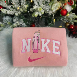 Lumpy Space Princess And Bubblegum Princess Nike Embroidered Sweatshirts, Adventure Time Matching Embroidered Hoodies (2)