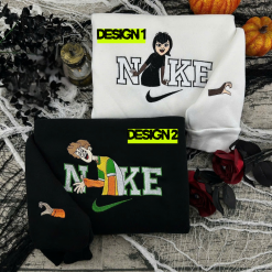 Mavis And Jonathan Nike Matching Embroidered Sweatshirts, Hotel Transylvania Nike Embroidered Hoodies