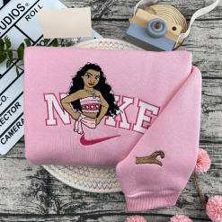 Moana And Maui Nike Disney Embroidered Sweatshirts, Nike Matching Embroidered Hoodies (3)