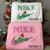 Finn And Jake Nike Embroidered Sweatshirts, Nike Adventure Time Matching Embroidery