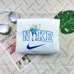 Nike Finn and Jake Nike Embroidred Sweatshirts, Adventure Time Nike Matching Embroidery