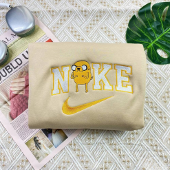 Nike Finn and Jake Nike Embroidred Sweatshirts, Adventure Time Nike Matching Embroidery (3)