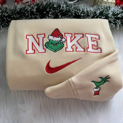 Nike Grinch Embroidered Sweatshirt , Grinch Couple Sweatshirt