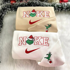 Nike Grinch Embroidered Sweatshirt , Grinch Couple Sweatshirt (4)