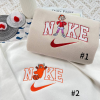 Super Mario Bros Mario And Luigi Nike Embroidered Sweatshirt, Super Mario Bros Movie Shirt, Nike Matching Embroidery