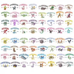 Pokemon Established Date Collection Embroidered Sweatshirt, Hoodie, T-shirt