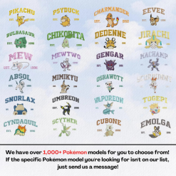 Pokemon Established Date Collection Embroidered Sweatshirt, Hoodie, T shirt (4)