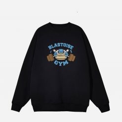 Pokemon Gym Embroidered Sweatshirt, Workout Style Embroidered Shirt8