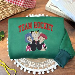 Pokemon Team Rocket Embroidered Sweatshirt, Vintage Anime Embroidered Shirt3